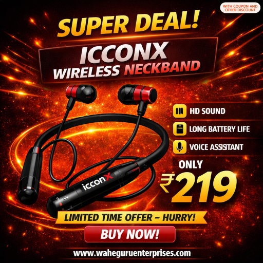 Super Deal On Icconx Wireless Neckband